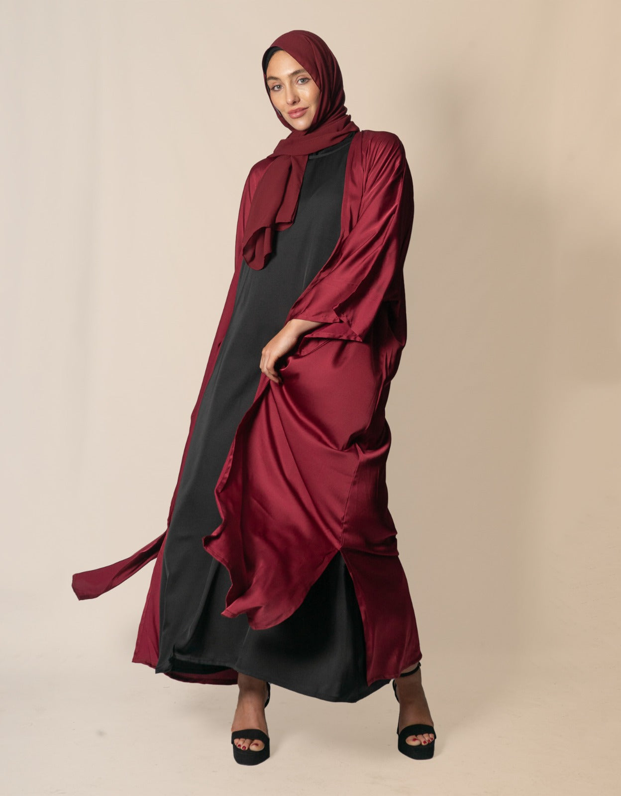 Silky abaya hot sale