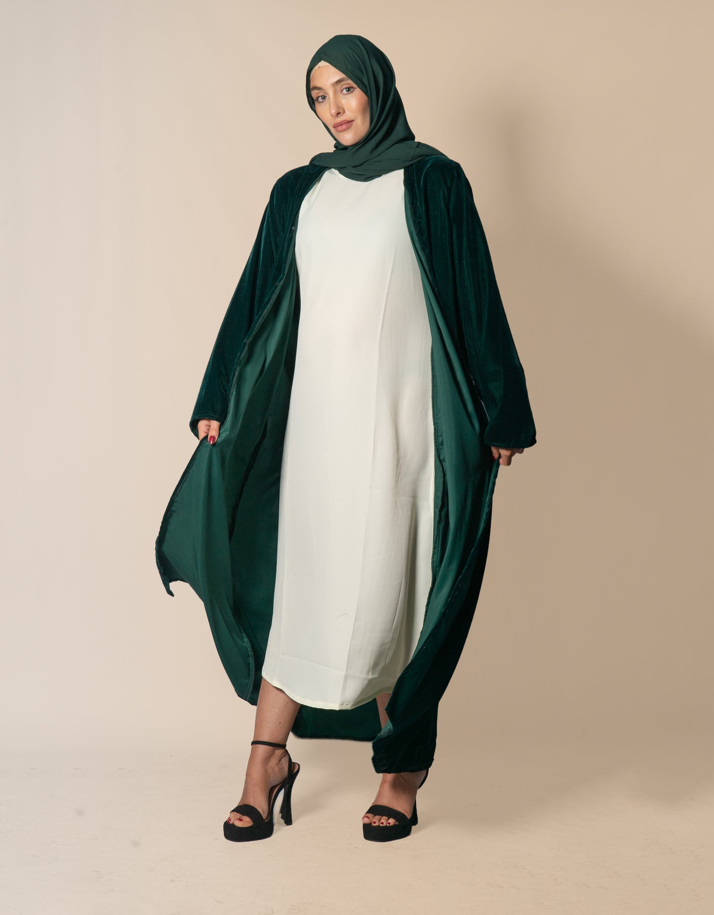 Makhmal Bottle Green