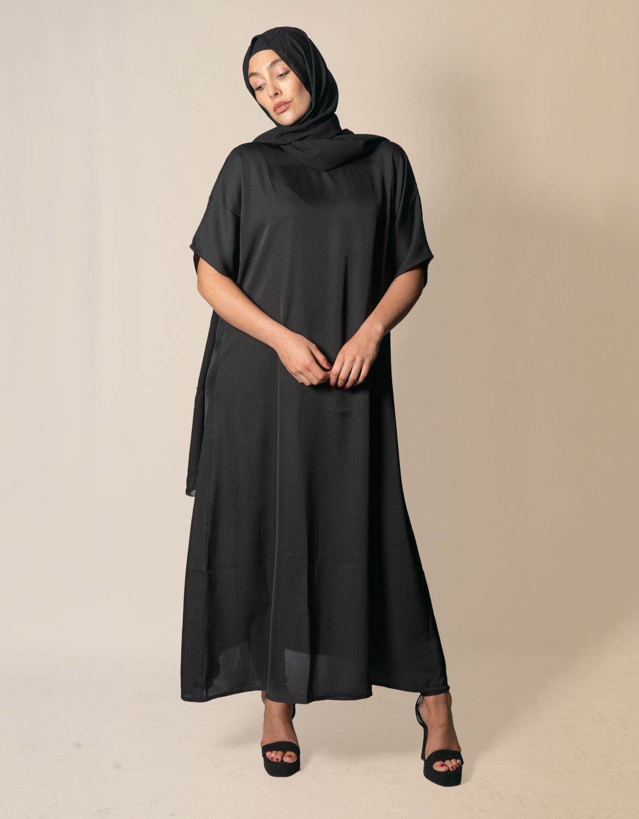 Inner Slip Dress Black
