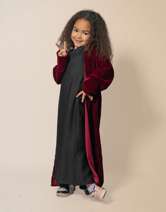 Makhmal Maroon Kids