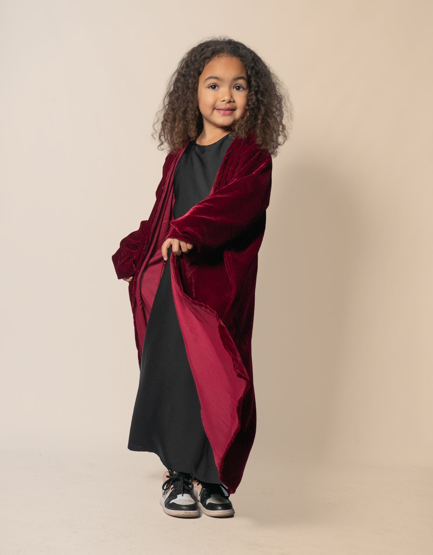 Makhmal Maroon Kids