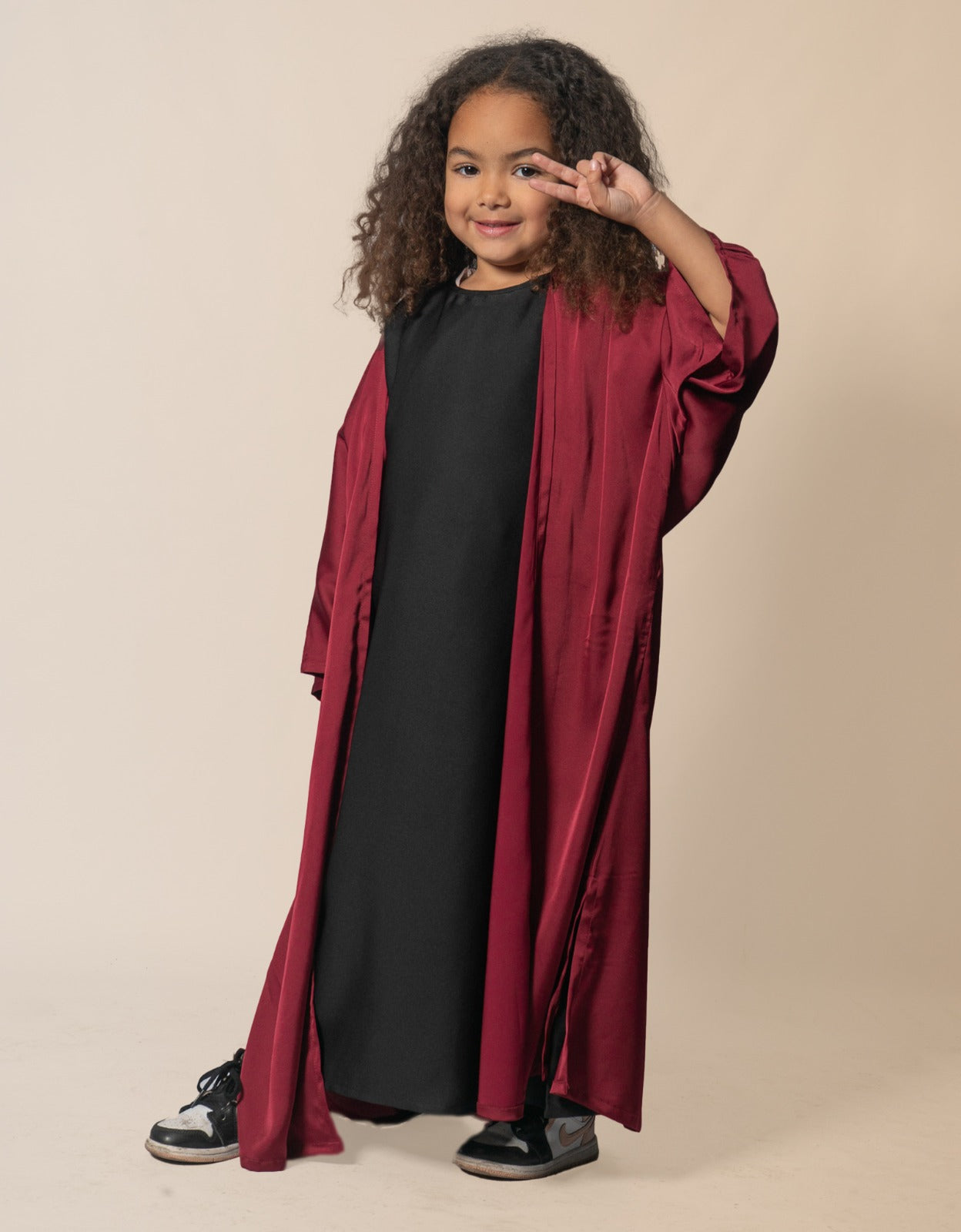 Hariir Maroon Set Kids