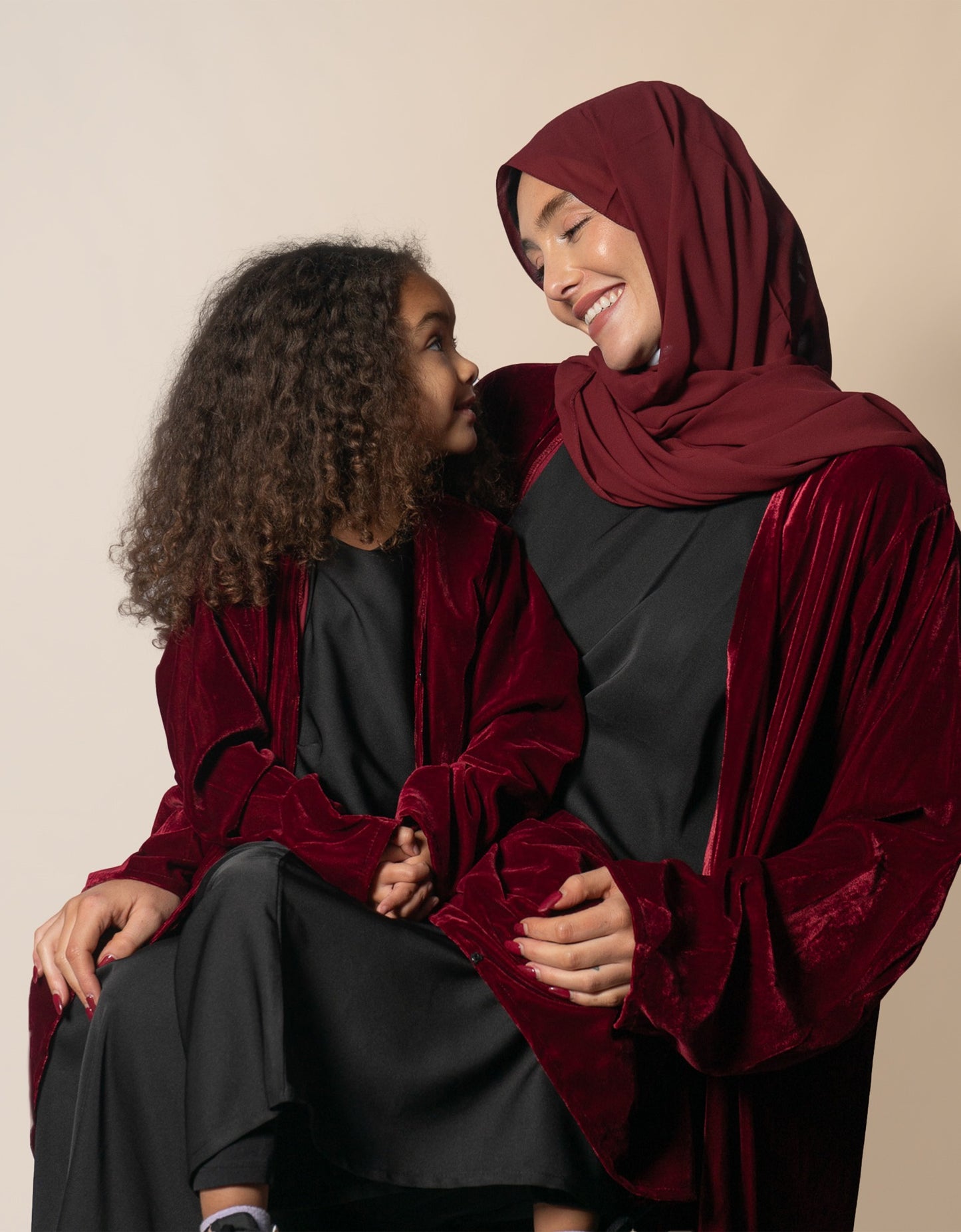 Makhmal Maroon Set